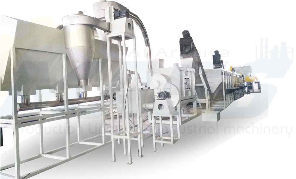 Bottle washing recycling line PE PP