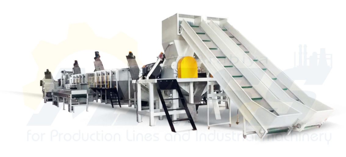 Drum bottle washing recycling line PE PP