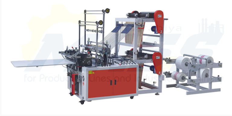 High Speed 4 Lines Heat-sealing And Cold Cutting Bag Making Machine