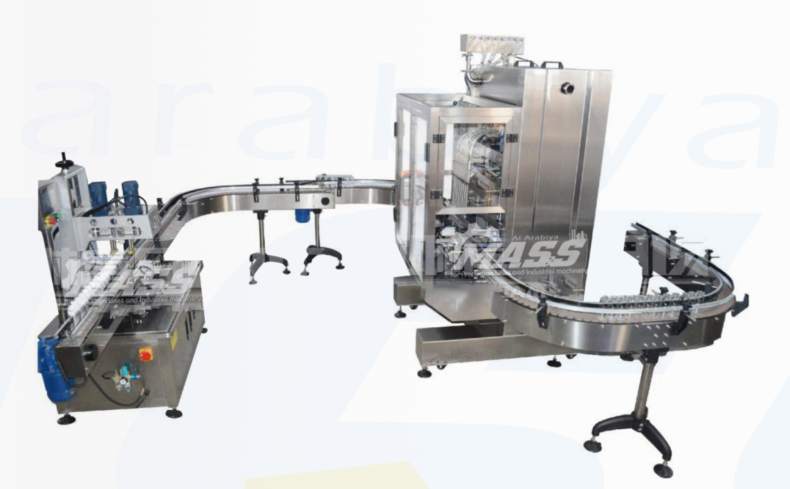 Fixed liquid filling and capping production line