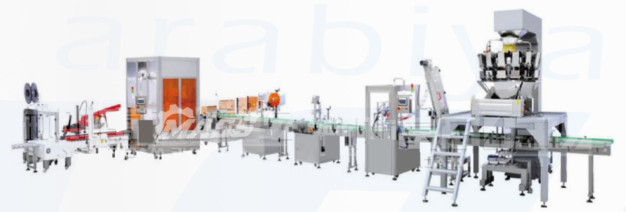 14-head cartoning and packing granules production line