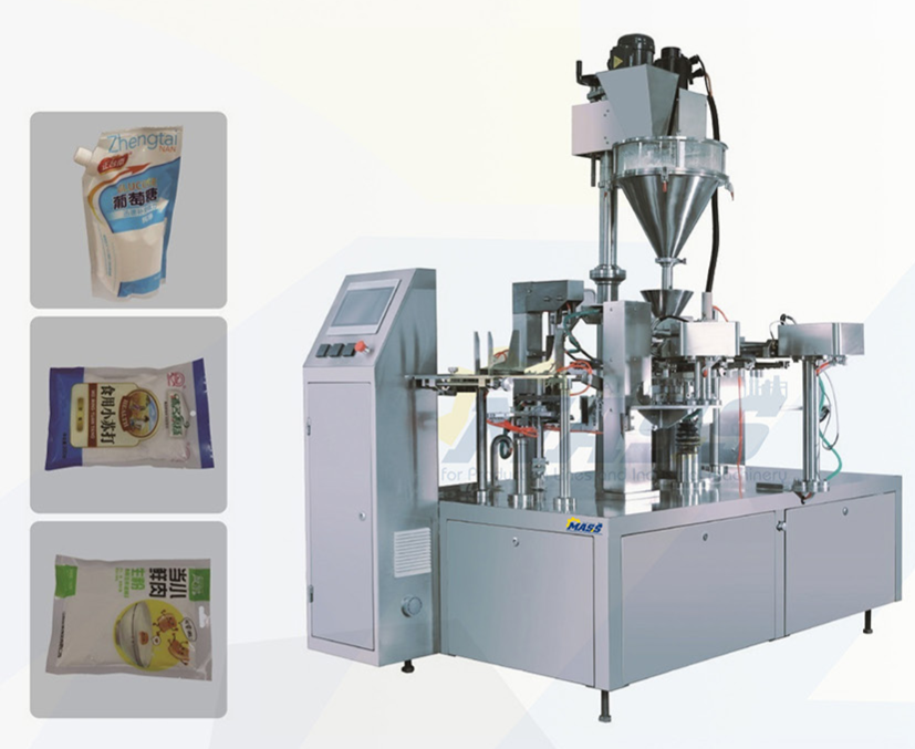 Ready made bag packing machine for granules